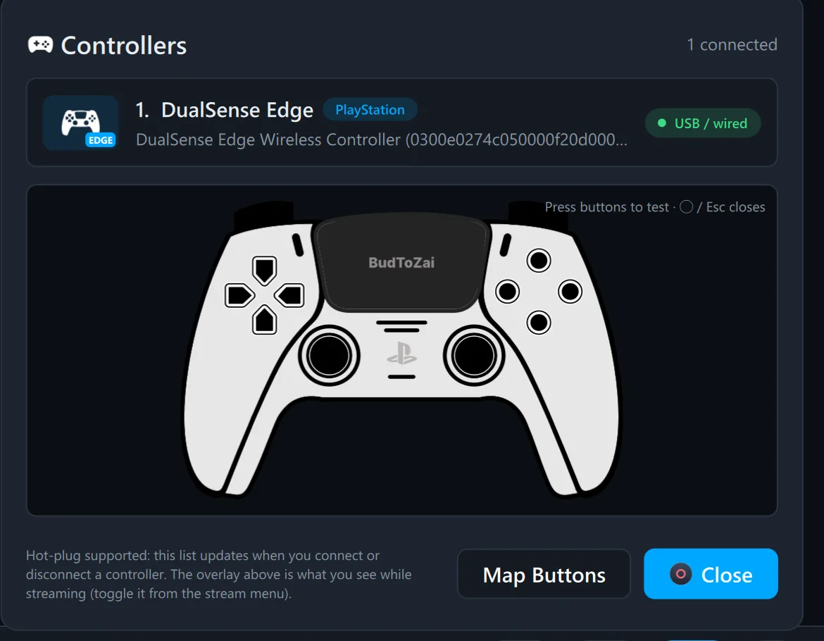 Controller status